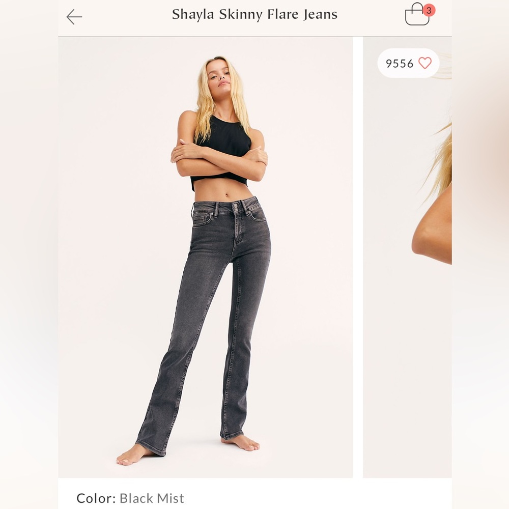Free People Shayla Skinny Flare Jeans